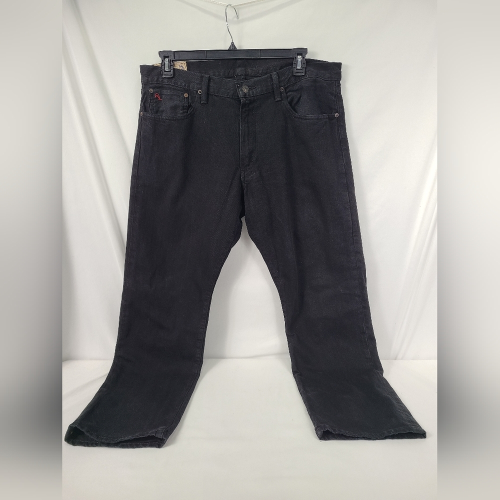 Polo Ralph Lauren Mens Authentic Dungarees Classic Jeans Black Size 36x30